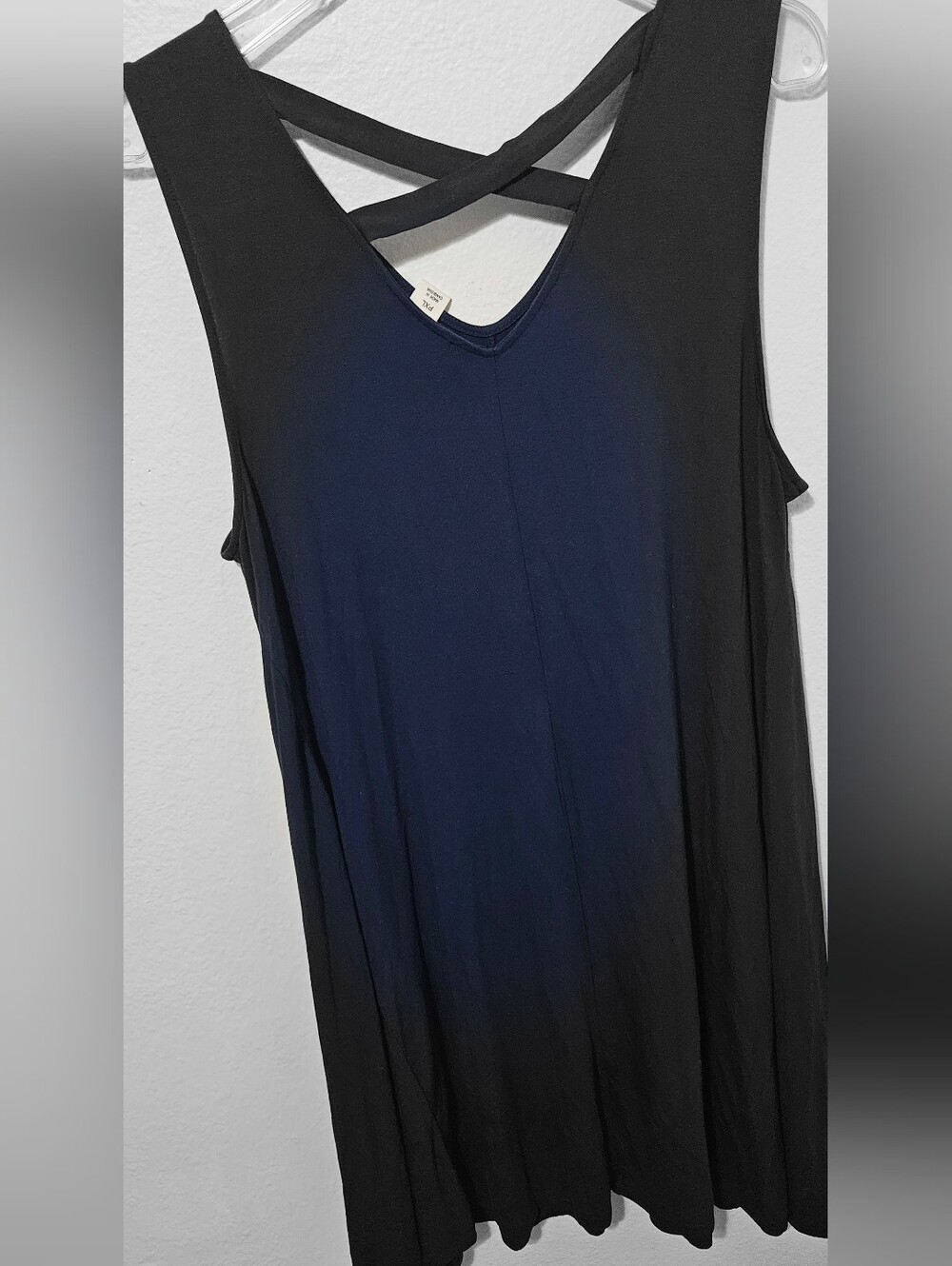 Style & Co. Navy Shell Top - Picture 2 of 7